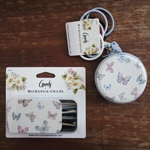 Goody X Mackenzie Childs Hair Accessories Lot Boppy Pin Tin🌸🦋🌸🦋 Hair Bands